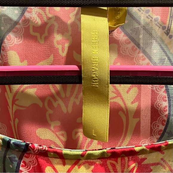 RARE Green Dragon Caftan Style Tunic Top - Picture 9 of 13